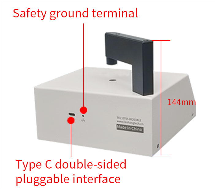 lens transmission meter reverse view