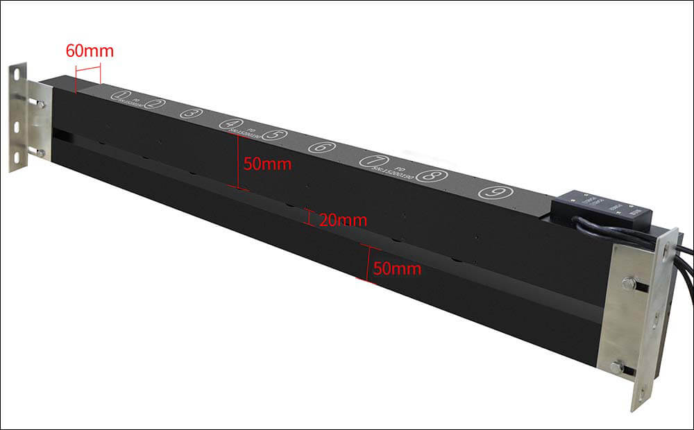 Schematic picture of the minimum dimensions of the LS152 that can be tailored