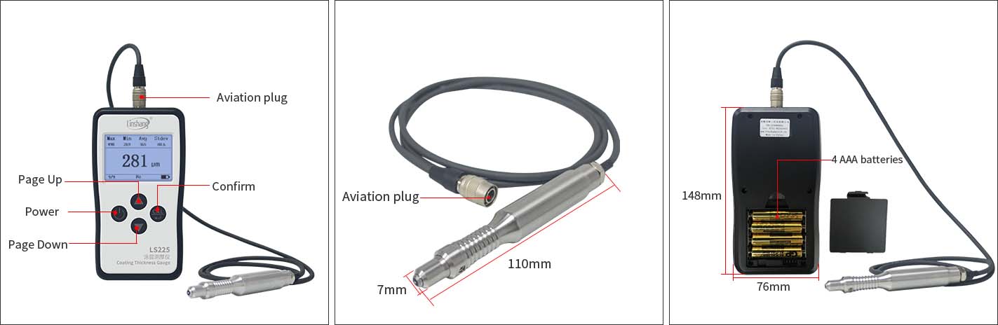 LS225+F500 Plating Thickness Gauge