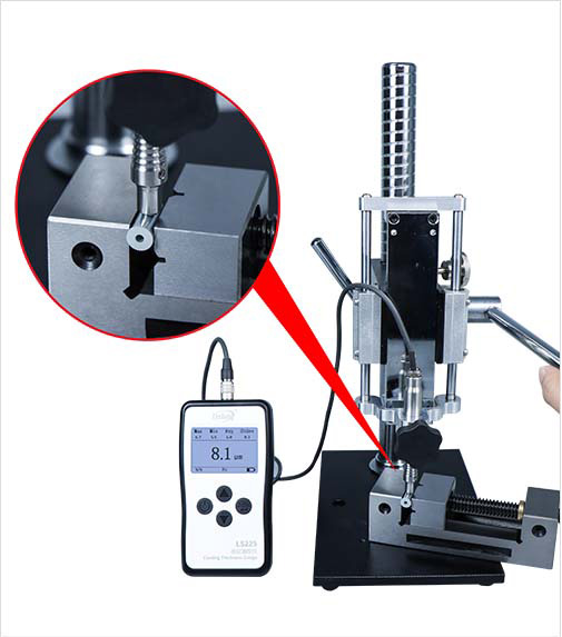 LS225+F500 Plating Thickness Gauge tests with fixture